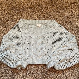 Buckle Willow and Root off the shoulder sweater